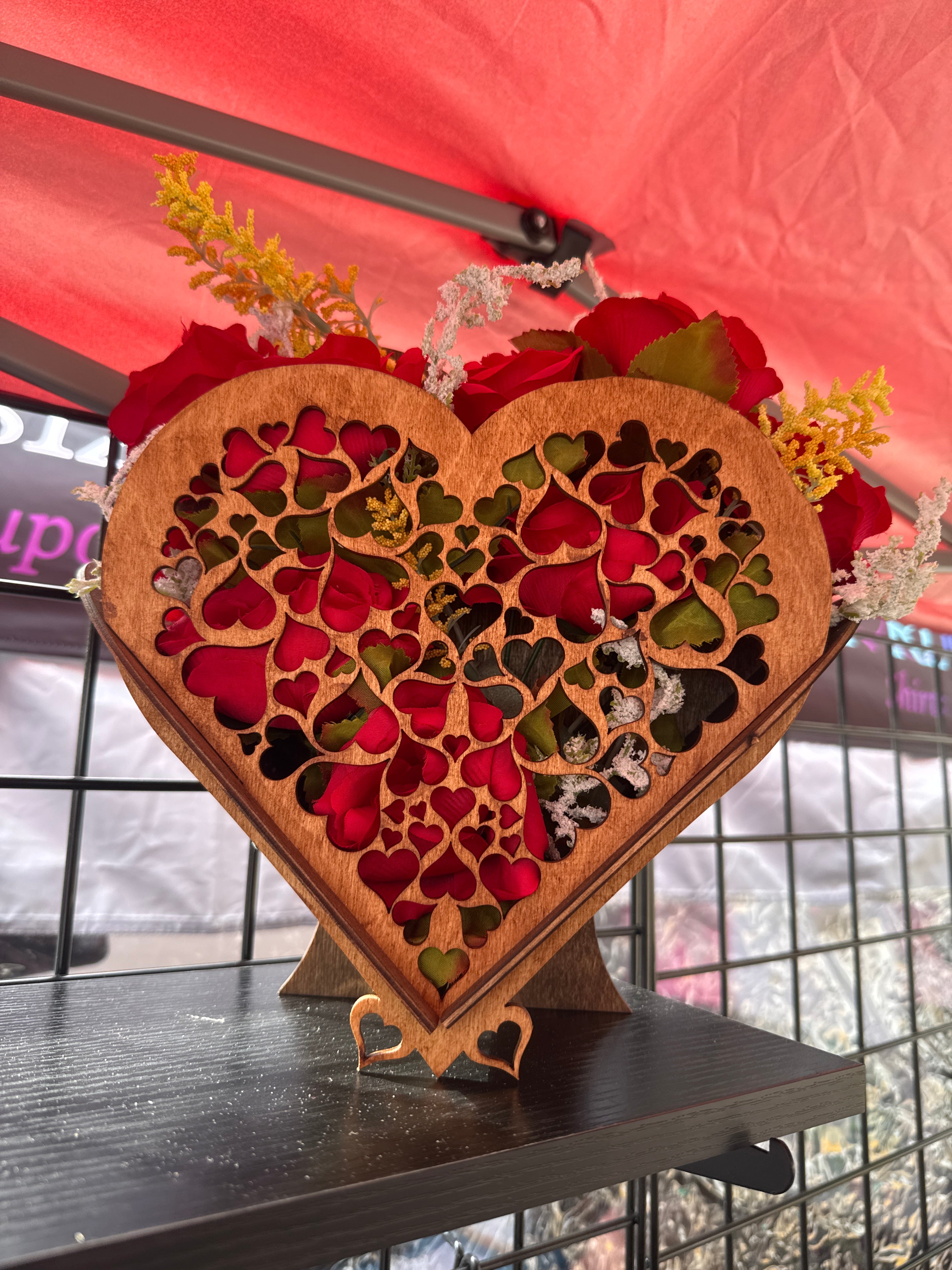 Heart Flower Basket