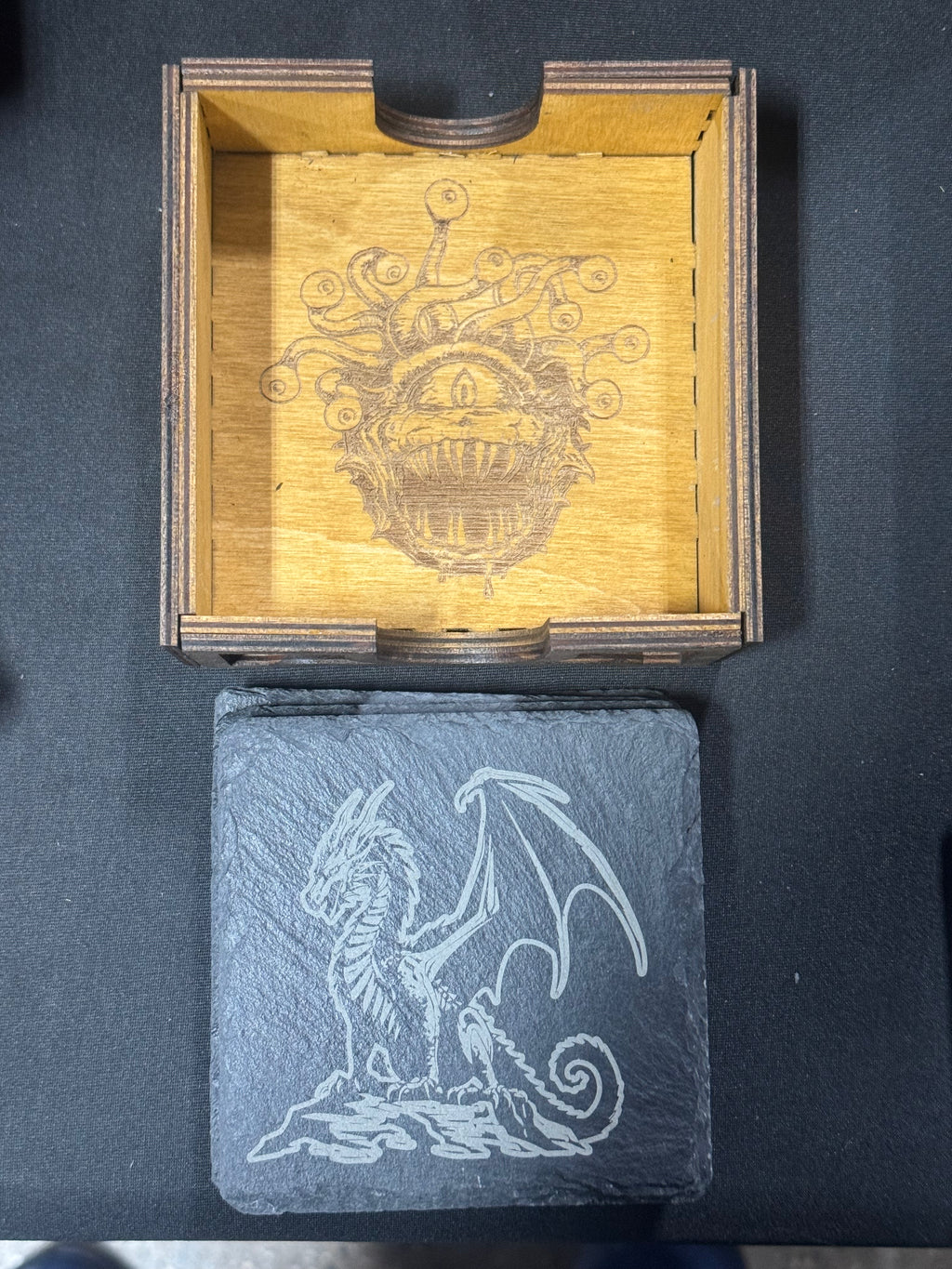 Laser Engraved Slate Coasters