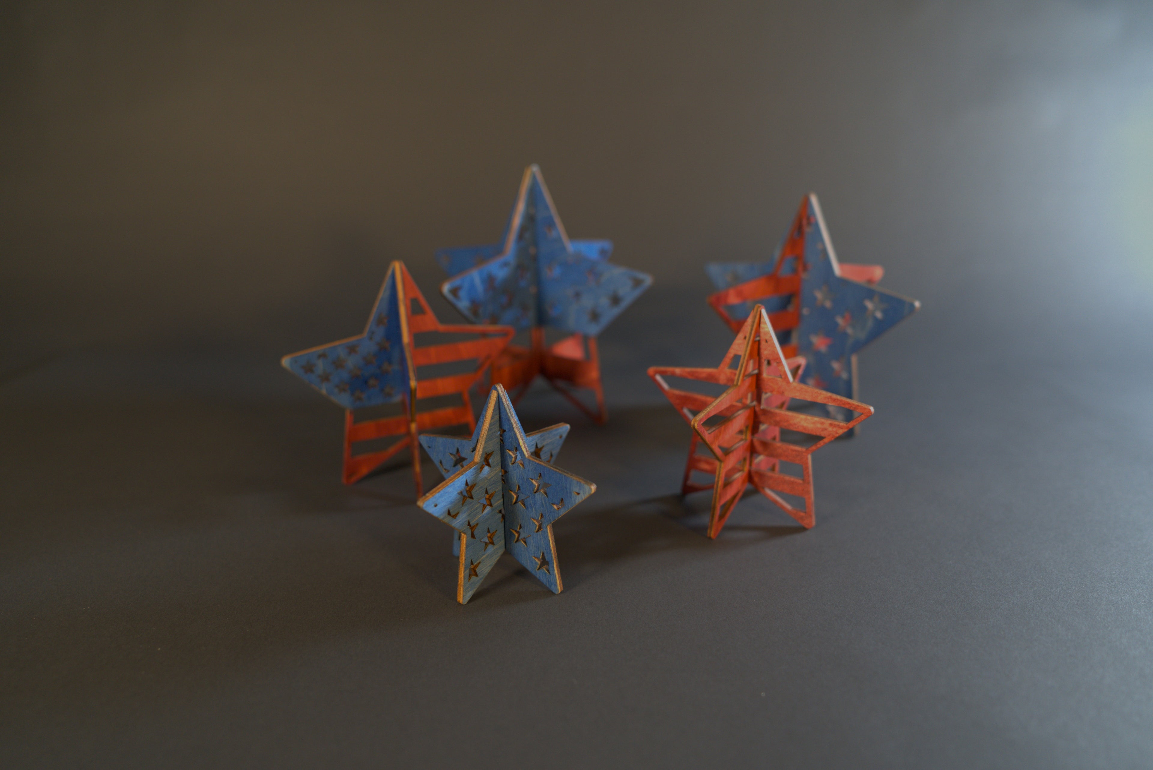 3D Standing Stars