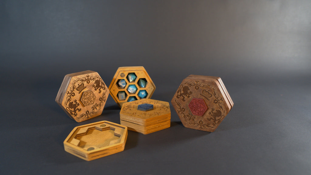 Hexagonal Dice Holder