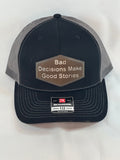 Trucker Style Hat with Leather Patch