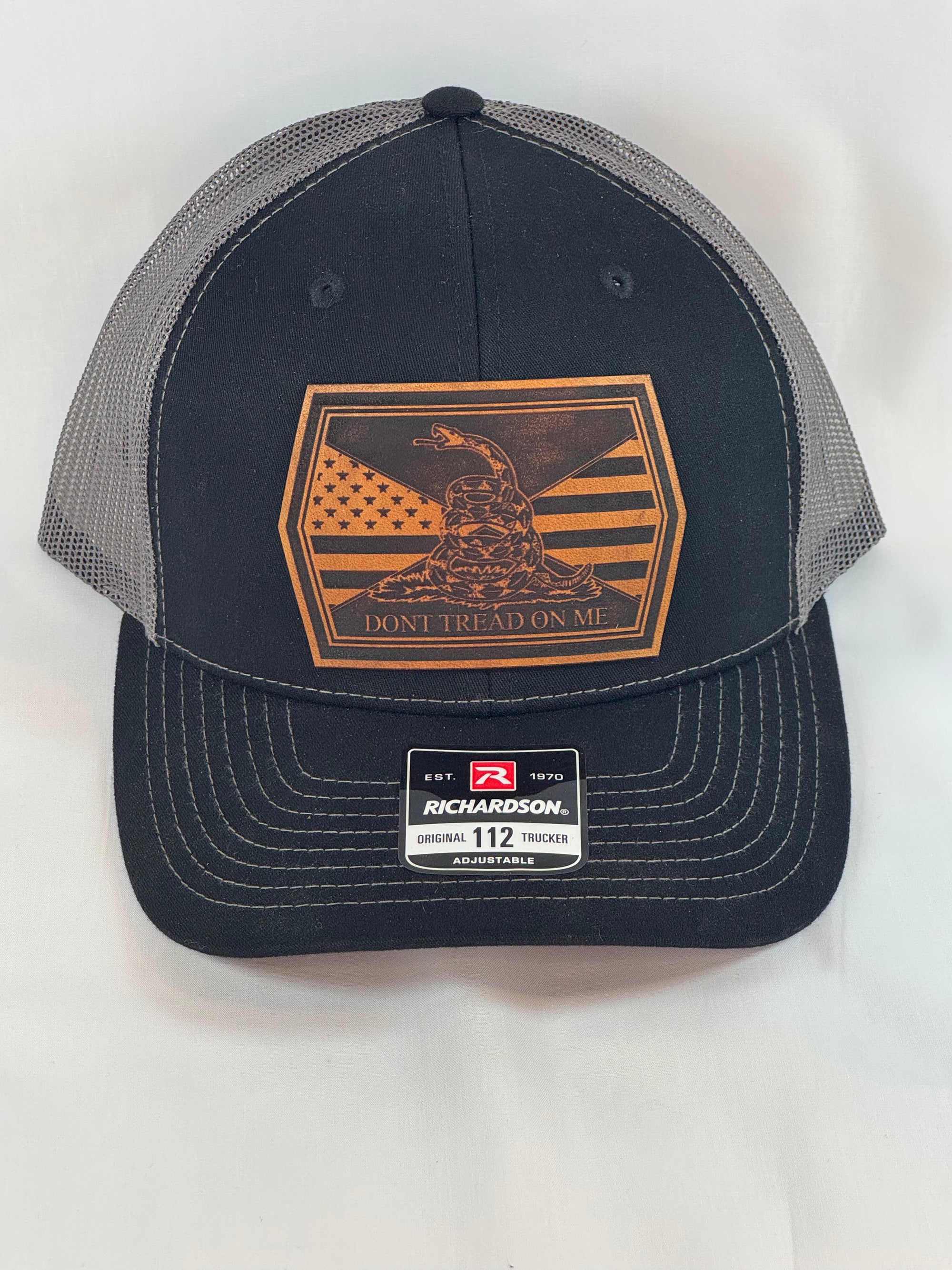 Trucker Style Hat with Leather Patch
