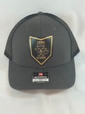 Trucker Style Hat with Leather Patch