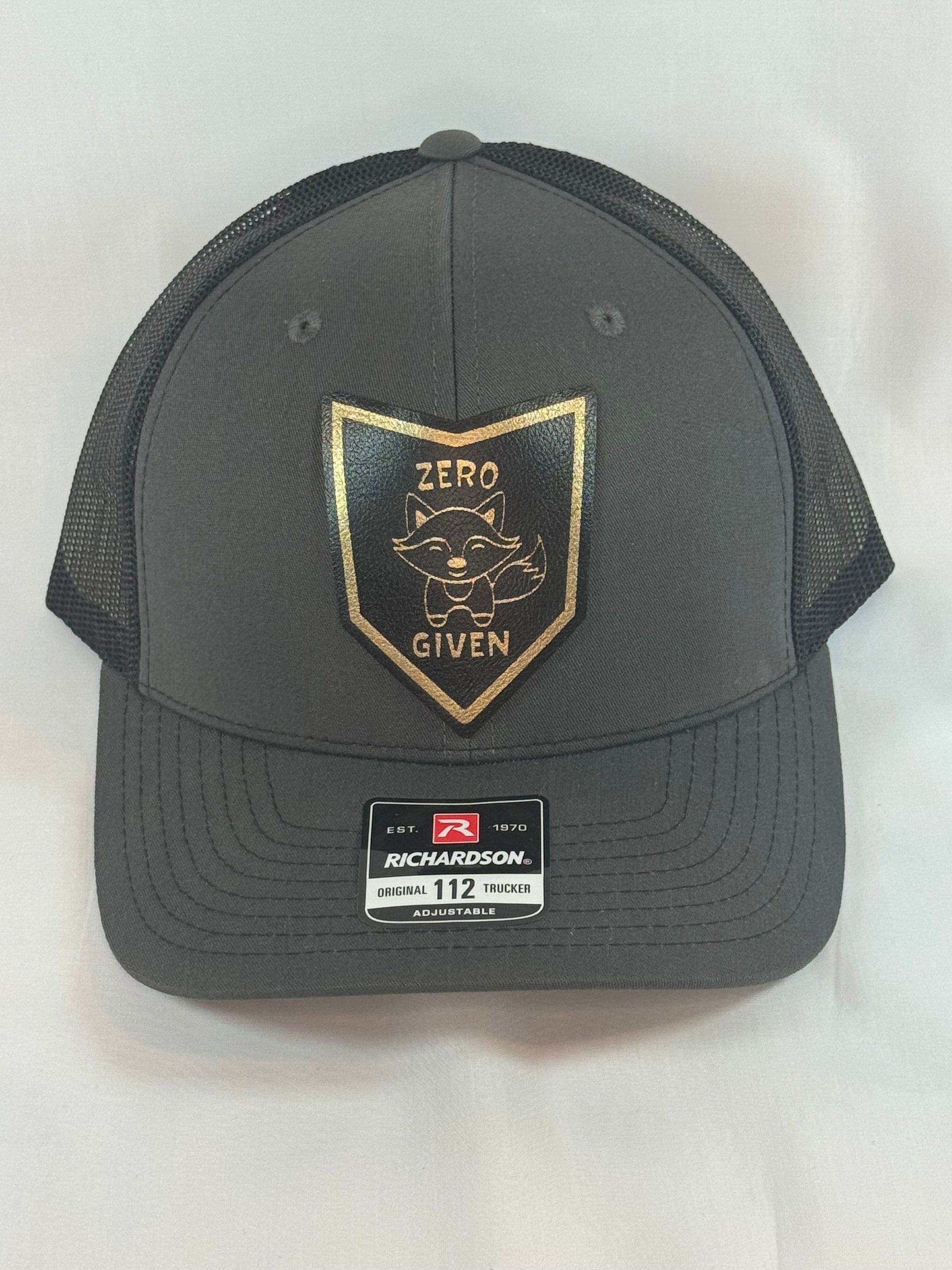 Trucker Style Hat with Leather Patch