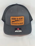 Trucker Style Hat with Leather Patch