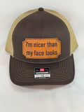 Trucker Style Hat with Leather Patch