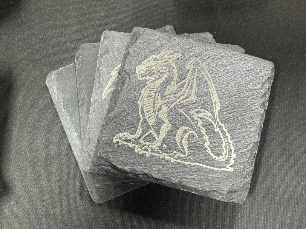 Laser Engraved Slate Coasters