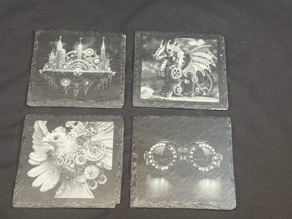 Laser Engraved Slate Coasters
