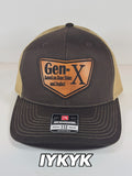 Trucker Style Hat with Leather Patch